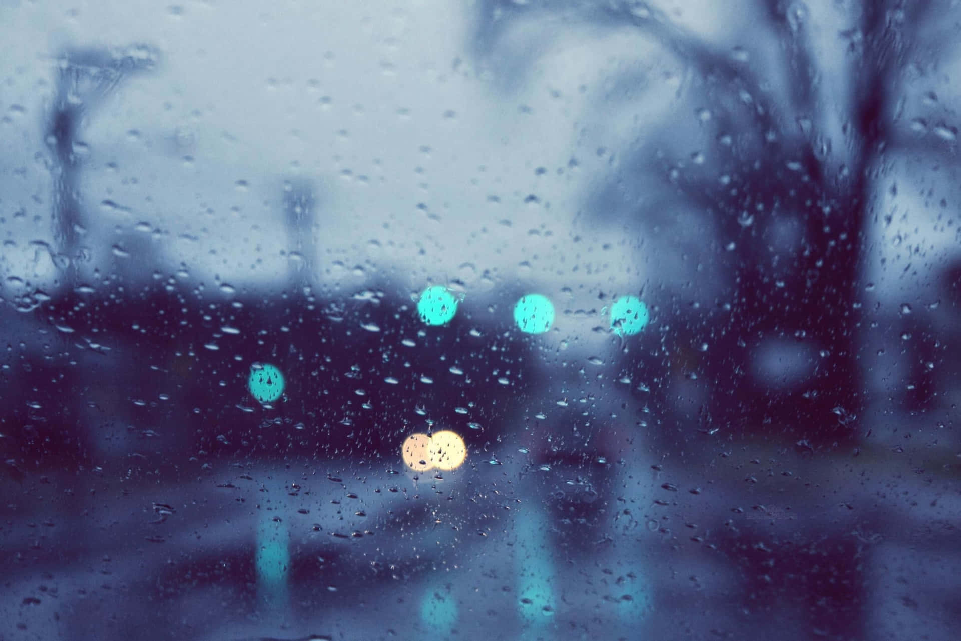 Rainy wallpaper, Raindrops on window Desktop Background Free